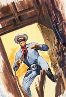 Hank Hartman The Lone Ranger #96 Cover Original Art (Dell, 1956).... | Heritage
