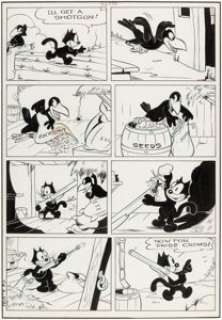  - Otto Messmer and Joe Oriolo Felix the Cat #9 Story Page 11 Original Art (Dell, 1949)....