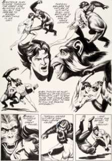 Russ Manning Tarzan and the Beast Master Story Page 11 Original Art (c. 1972).... | Heritage