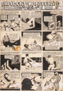  - Lou Fine (as Jack Cortez) Wags #88 (Jumbo Comics #7) The Count of Monte Cristo Title Page ...