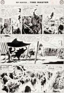  - Alex Toth Rip Hunter... Time Master #6 Story Page 3 Original Art (DC, 1962)....