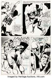 Neal Adams Strange Adventures #208 Deadman Page 11 Original Art (DC, 1967). Pure Adams action, and a very -