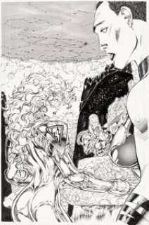 Jim Lee and Richard Bennett Stormwatch #47 Story Page 14 Original Art (Image, 1997). Stormwatch discovers -