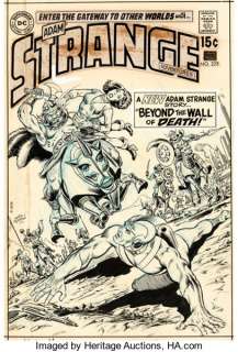 Carmine Infantino and Murphy Anderson Strange Adventures #222 Cover Adam Strange Original Art (DC, 1970). -