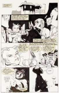 Jamie Hewlett & Peter Milligan Tank Girl: The Odyssey #1 Planches 5 Ã  8 (DC/Vertigo, 1995)....