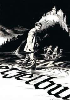 Schuiten. Illustration originale hommage Franquin | BDEnchères