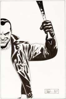 Charlie Adlard - Walking Dead: Here‘s Negan TPB Cover Original Art (Image, 2017).