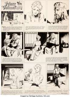 Hal Foster - Prince Valiant #514 Sunday Comic Strip Original Art dated 12-15-46 (King Features Syndicate, 1946).