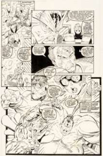 Rob Liefeld and Hilary Barta - New Mutants #94 Story Page 16 Original Art (Marvel, 1990).