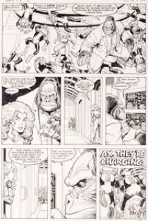 Arthur Adams | Monkeyman & O’Brien #2 Planche 16 (Dark Horse Comics, 1996). Arthur Adams Monkeyman & O’Brien #2 Story Page 16 Original Art (Dark Horse Comics, 1996). | Heritage