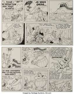 Albert Uderzo | Astérix, La Rose et le Glaive Tome 29 Planche 38 (Les Editions Albert René, 1991). Albert Uderzo Astérix, La Rose et le Glaive | Heritage