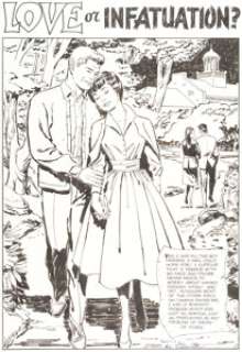 Jay Scott Pike - Love Romances #105 Complete 5-Page Story "Love Or Infatuation?" Original Art (Marvel, 1963).... (Total: 5 Original Art)