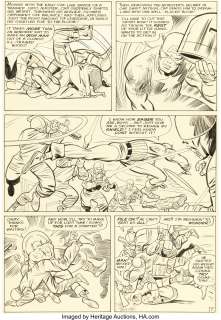 Kirby, Jack | Jack Kirby and Chic Stone Tales of Suspense #59 Captain America Story Page 7 Original Art (Marvel, 1964).... | Heritage