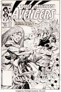 Milgrom, Al - Al Milgrom and Brett Breeding The Avengers #241 Cover Original Art (Marvel, 1984)....