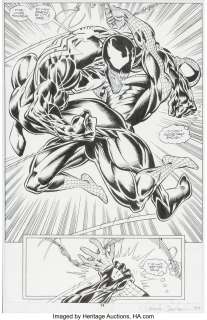 Bagley, Mark - Mark Bagley and Randy Emberlin Amazing Spider-Man #374 Story Page 10 Venom Original Art (Marvel, 1993)....