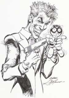 Adams, Neal | Neal Adams Joker Illustration Original Art (Undated).... | Heritage