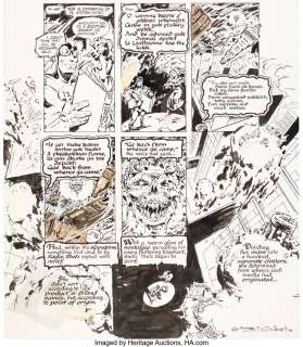 Gilbert, Michael T. - Michael T. Gilbert and William Messner-Loebs Doc Stearn...Mr. Monster #3 Story Page 13 Original Art (Eclipse, 1985...