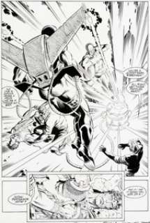 Grummett, Tom - Tom Grummett and Doug Hazlewood Adventures of Superman #498 Story Page 18 Death of Superman Original Art (DC, 1993...