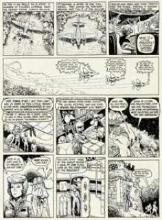 Shelton, Gilbert - Gilbert Shelton and Paul Mavrides Rip Off Comix #12 "Freak Brothers -- Idiots Abroad" Story Page 11 Original Art (...