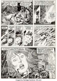 Buscema, John - John Buscema and Alfredo Alcala The Savage Sword of Conan #4 Story Page 21 Original Art (Marvel, 1975). ...