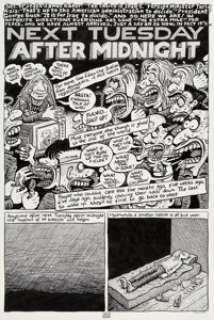 Sacco, Joe | Joe Sacco Yahoo Magazine #5 Complete 2-Page Story "Next Tuesday after Midnight" Original Art (Fantagraphics Books,... (Total: 2 Original Art) | Heritage