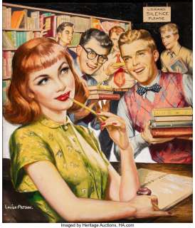 Altson, Louise | Louise Altson Patsy Walker #26 Cover Painting Original Art (Timely, 1950).... | Heritage