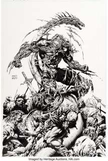 Finch, David - David Finch and Joe Weems The Darkness #39 Cover Original Art (Image, 2001)....