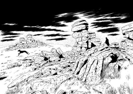 Marniquet, Frédéric | Marniquet, Frédéric - Dessin original - Pages de garde - Sherlock Holmes T1 - Le Chien des Baskerville - (2023) | Catawiki