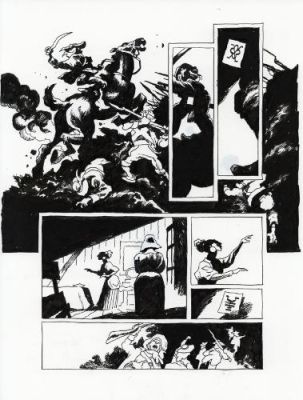 Cyrille Pomès | Hellboy, nothing but blood, issue 2 planche 12 | Galerie 9ème Art