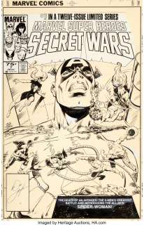 Layton, Bob - Bob Layton Marvel Super Heroes Secret Wars #7 Cover Original Art (Marvel, 1984)....