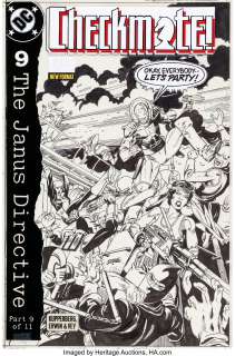 Kane, Gil - Gil Kane Checkmate #18 Cover Original Art (DC, 1989)....