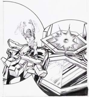 Reed, Dan - Dan Reed Transformers #158 Cover Original Art (Marvel UK, 1988)....