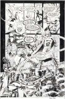 Kubert, Adam - Adam Kubert and Tom Mandrake Ghost Rider / Blaze: Spirits of Vengeance #4 Story Page 13 Original Art (Marvel, 1992...