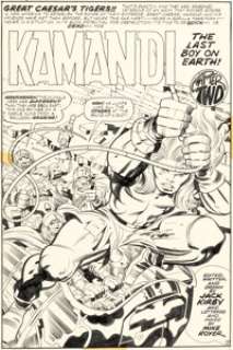 Kirby, Jack - Jack Kirby and Mike Royer Kamandi, The Last Boy On Earth #4 Splash Page 5 Original Art (DC, 1973)....