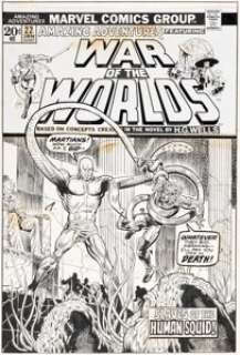 Trimpe, Herb - Herb Trimpe Amazing Adventures #22 Killraven/War of the Worlds Cover Original Art (Marvel, 1974)....