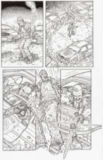 Juan José Ryp - Frank Miller‘s RoboCop #8 Story Pages 8-15 Original Art (Avatar, 2005).... (Total: 8 Original Art)