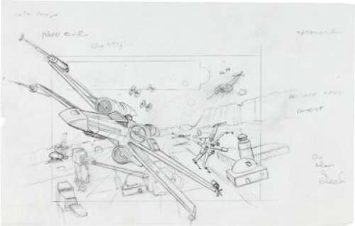 Greg Winters | Star Wars: Rogue Squadron Nintendo 64 Original Preliminary Concept Box Art (LucasArts, 1998). | Heritage
