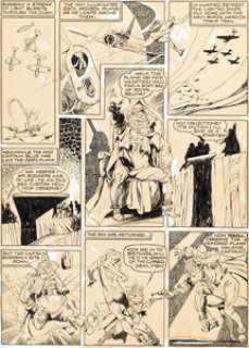 Lou Fine | Smash Comics #21 The Ray Story Page 8 Original Art (Quality, 1941). | Heritage