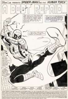 Greg LaRocque and Mike Esposito - Marvel Team-Up #147 Splash Page 1 Original Art (Marvel, 1984).