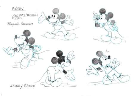 Pasquale Venanzio | Mickey Mouse + Jigsaw - Mickey’s Concept poses | Catawiki