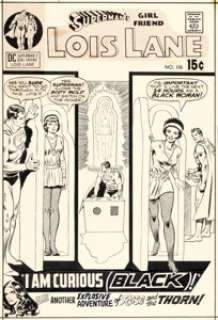 Curt Swan and Murphy Anderson Superman‘s Girl Friend, Lois Lane #106 Cover Original Art and Color Guide (DC, 1970).