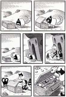 Jim Woodring Frank Story Page 6 Original Art (Fantagraphics, 1996). | Heritage