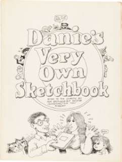 Robert Crumb/Dana Crumb "Danie‘s Very Own Sketchbook" Journal Original Art (1969-87).