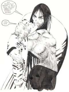 Frank Miller Sin City: Hell and Back #6 Cover Original (Dark Horse, 1999).