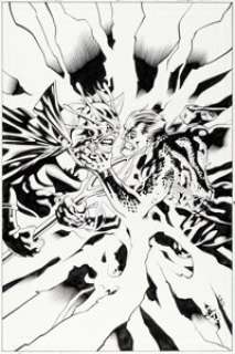 Patrick Gleason and Christian Alamy Aquaman #27 Cover Original Art (DC, 2005).
