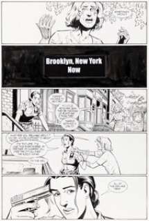 Pia Guerra and José Marzán Jr. Y: The Last Man #1 Story Page 1 Original Art (DC, 2002).