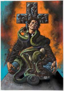 Glenn Fabry Preacher #32 Cover Painting Original Art (DC, 1997). | Heritage