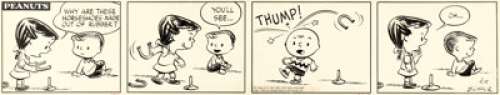 Charles Schulz Peanuts Daily Comic Strip Original Art dated 9-15-51 (United Feature Syndicate, 1951). | Heritage