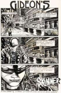 James O‘Barr Caliber Presents #2 "Gideon‘s" Story Page 1 Original Art (Caliber Press, 1989).