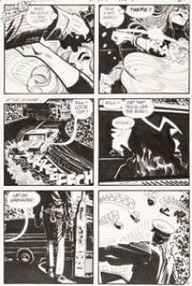 Alex Toth Adventure Comics #419 Black Canary Story Page 6 Original Art (DC, 1972).